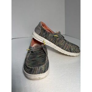 Hey Dude Wendy‎ Youth Size Y2 L3 Peacock Pink Stretch Slip-on Sboes